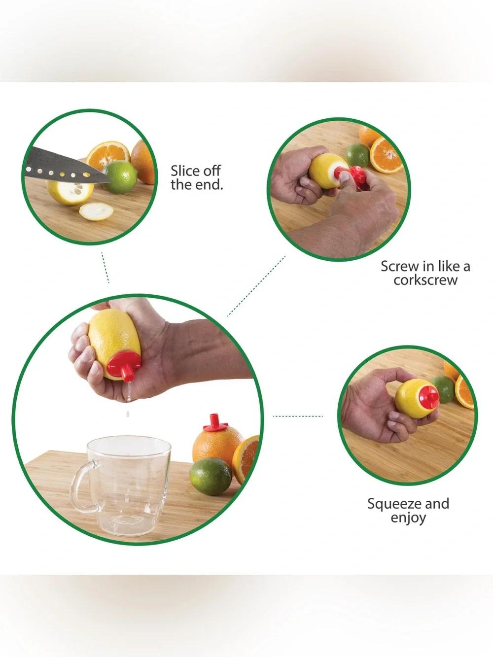 FREE w/ $10+ PURCHASE: Kitchen Plus Home Manual Juicers (Set of 2)